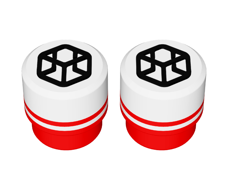 kit 2 tamponi ruota personalizzabili e stampati in 3D da sm3d